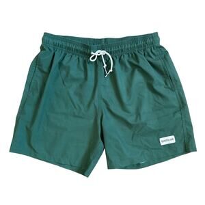Bamboo Ave Mens Performance Shorts in Green Size Large
